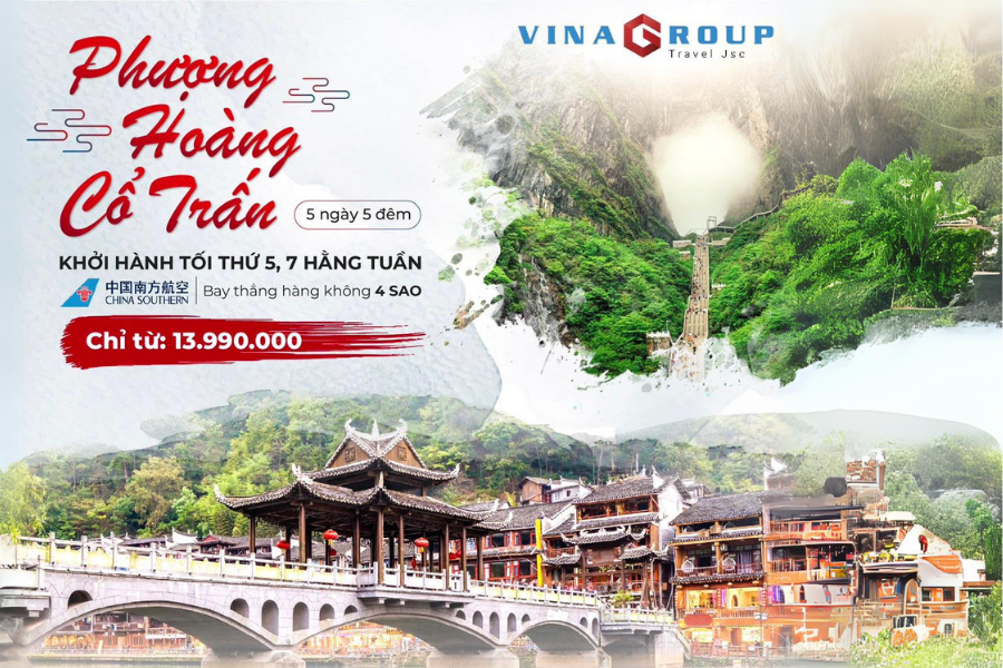 Tour Trung Quốc - Trường Sa - Trương Gia Giới - Phượng Hoàng Cổ Trấn